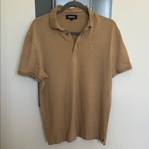 Express Men's Camel Polo Shirt
